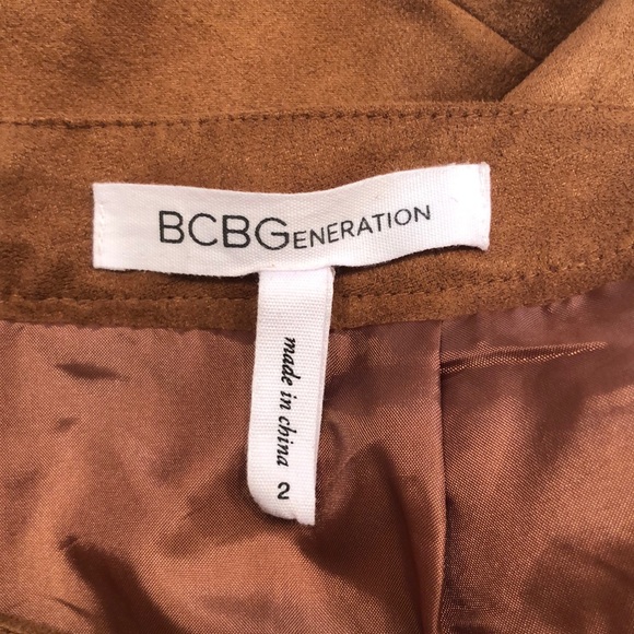 Faux Suede Lace Up Skirt, Size 2 - Picture 4 of 4